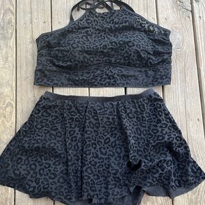 Torrid leopard swimsuit top